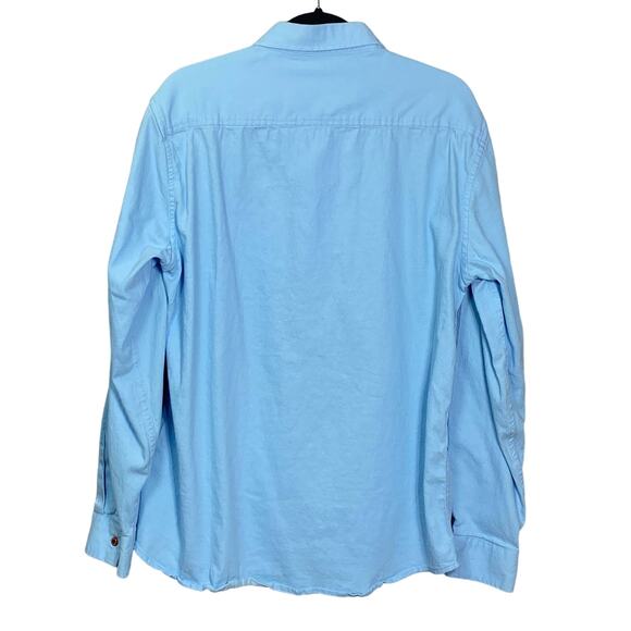 Coofandy Men's Light Blue Casual Button-Down Shirt Size L - Picture 2 of 8